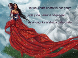 कफ़न पर खून के छीटे जिगर में चाक नहीं love shayari ,