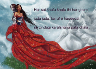 कफ़न पर खून के छीटे जिगर में चाक नहीं love shayari ,