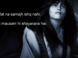 तल्खियों में हाल ए दिल बयान होता है 2line attitude shayari,