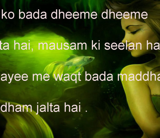 क़ातिलाना ए अंदाज़ ये अदाओं में दिल फरेबी friendship shayari in hindi,