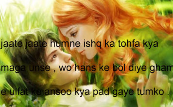 जाते जाते हमने इश्क़ का तोहफ़ा क्या माँगा उनसे funny shayari,