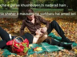 गुंचा ए गुल से खुश्बुएँ नदारद हैं urdu shayari in hindi ,