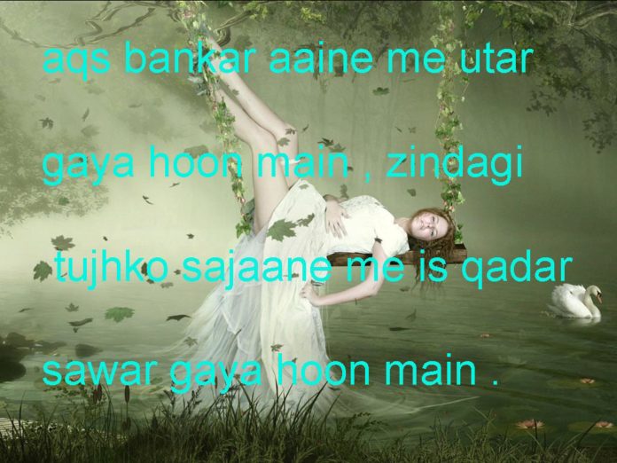 अक़्स बनकर आईने में उतर गया हूँ मैं one line thoughts on life in hindi,