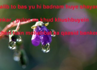 बड़ी बेफ़िक्री सी रहती है वो जब भी वो मेरे साथ चलती है shayari,