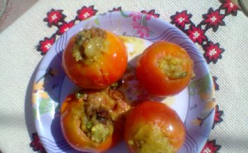 potato stuffed tomato healthy food recipes indian in hindi ,