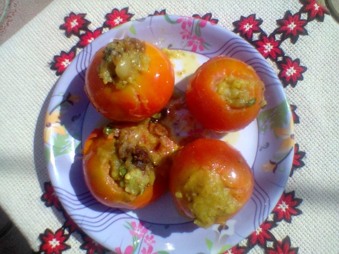 potato stuffed tomato healthy food recipes indian,