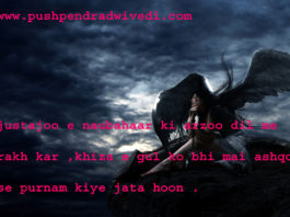 dark life quotes in hindi जुस्तजू ए नौबहार की आरज़ू दिल में रख कर ,