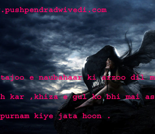 dark life quotes in hindi जुस्तजू ए नौबहार की आरज़ू दिल में रख कर ,