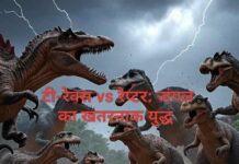 टी-रेक्स vs रैप्टर: जंगल का खतरनाक युद्ध | हिंदी कहानी टी-रेक्स vs रैप्टर: जंगल का खतरनाक युद्ध | हिंदी कहानी