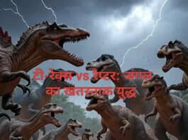 टी-रेक्स vs रैप्टर: जंगल का खतरनाक युद्ध | हिंदी कहानी