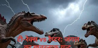 टी-रेक्स vs रैप्टर: जंगल का खतरनाक युद्ध | हिंदी कहानी टी-रेक्स vs रैप्टर: जंगल का खतरनाक युद्ध | हिंदी कहानी