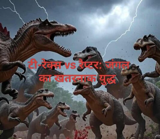 टी-रेक्स vs रैप्टर: जंगल का खतरनाक युद्ध | हिंदी कहानी