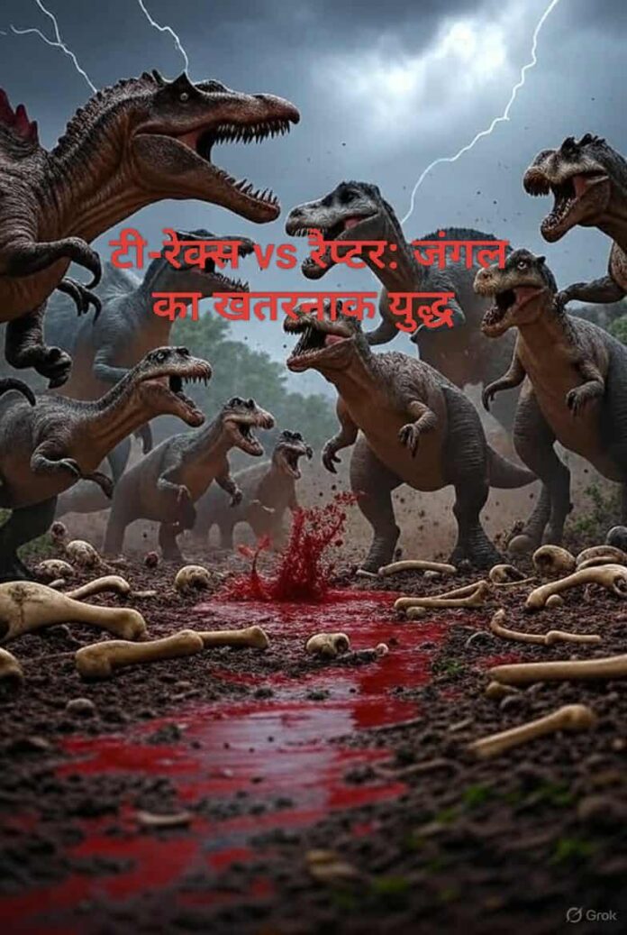 टी-रेक्स vs रैप्टर: जंगल का खतरनाक युद्ध | हिंदी कहानी टी-रेक्स vs रैप्टर: जंगल का खतरनाक युद्ध | हिंदी कहानी